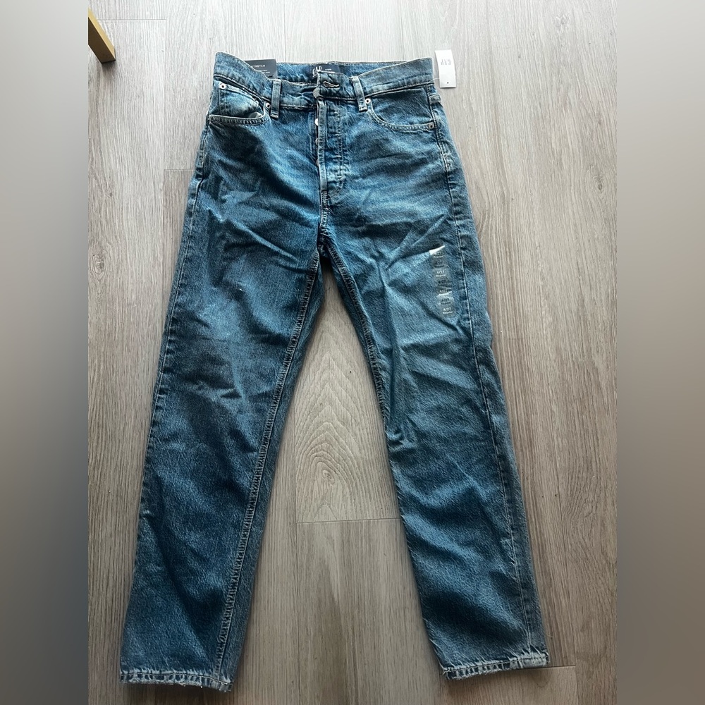 High Rise Cheeky Straight Jeans (Brand New)